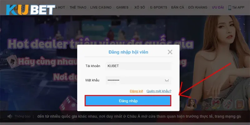 Điều kiện được đăng nhập Kubet chơi game